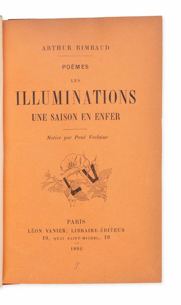 RIMBAUD (Arthur)
Illuminations. A season...