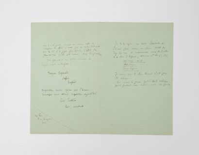 Louis PASTEUR (1822-1895)
L.A.S., Arbois...