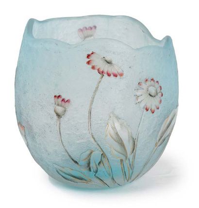 DAUM in Nancy
Small flat-bottomed ovoid vase...
