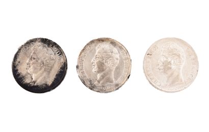 CHARLES X (1624-1630)
5 francs: 3 copies....