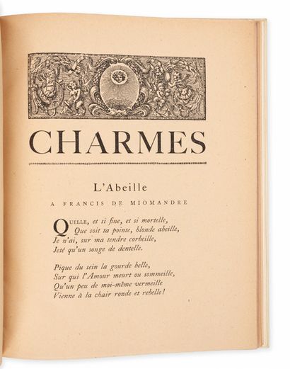 VALERY (Paul)
Charmes ou poèmes. Paris, Edition...