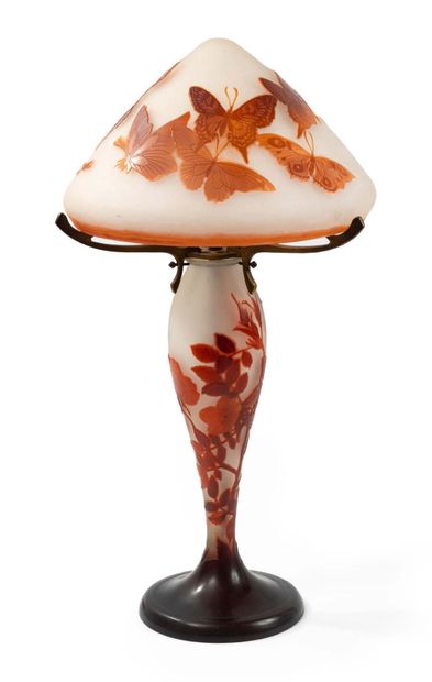 Etablissements GALLE
Table lamp with tapered...