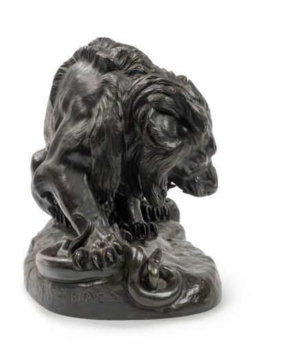 After Antoine Louis BARYE (1796-1875)
Lion...
