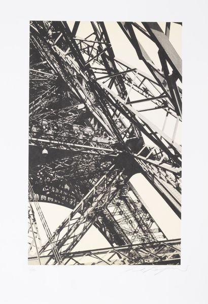 Karl LAGERFELD (1938-2019) 
Abstract Eiffel...