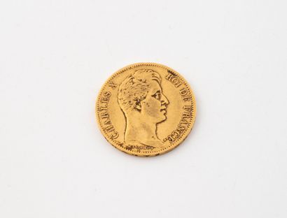 Pièce de 40 francs or (900), Charles X, 1828....