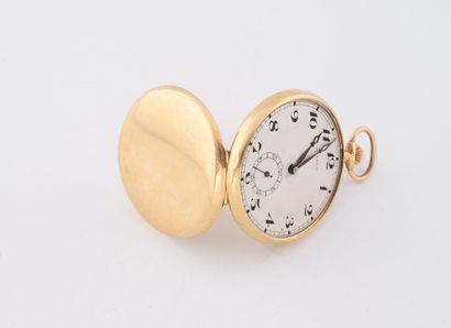 ANTIN
Yellow gold (750) gousset watch. 
Signed...