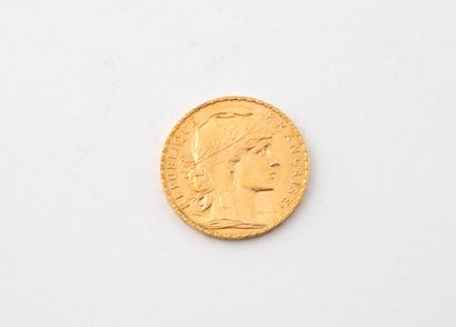 Une pièce 20 francs or.
Marianne, Paris 1912
Poids...