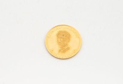 Médaille en or jaune (750), dédiée à Edward...