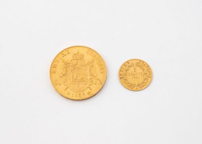 Pièce de 50 francs or Napoléon III, tête...