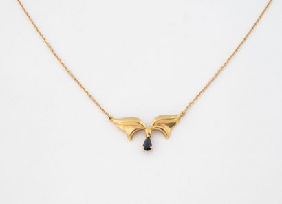 Collier en or jaune (750) à maille forçat...