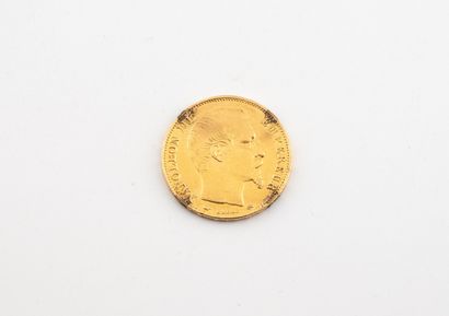Pièce de 20 Francs or (750) Napoléon III,...