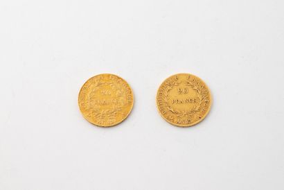 FRANCE, Consulat (1799-1804)
Deux pièces...