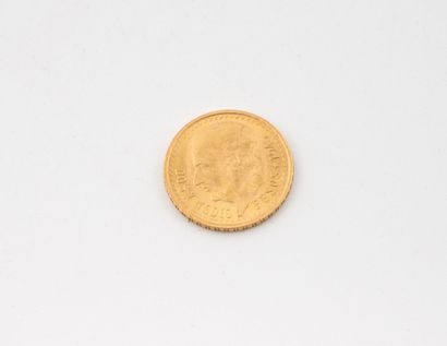 MEXIQUE 
Une pièce de 2,5 pesos or 1945.
Poids...
