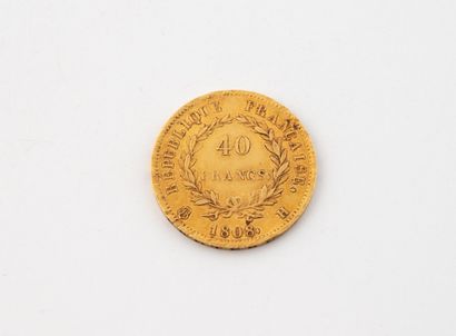 Pièce de 40 francs or (900), Napoléon 1er...