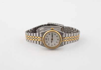 SEIKO
Ladies' wristwatch in steel and gilt...