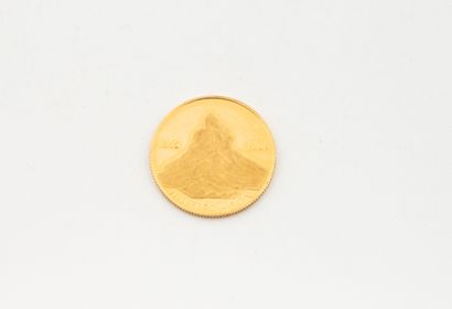 Médaille en or jaune (750), dédiée à Edward...
