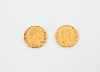 Lot de monnaies comprenant : 
Une pièce de...