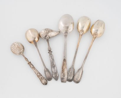 Silver lot (950 / Minerve) including: 
-...