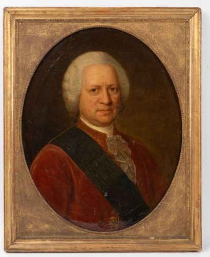 École du XVIIIème siècle
Portrait d'un homme...