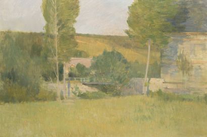Eugène CLARY (1856-1929)
Le pont enjambant...