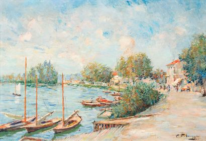 Charles VERBRUGGHE (1863-1920) 
Yachting...