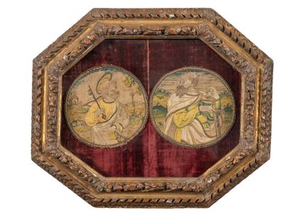 Saint Peter and Saint Matthew.
Two round...