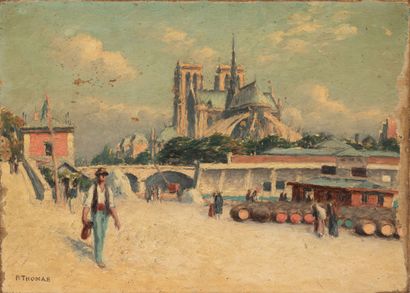 Paul THOMAS (1868-1910)
La halle aux vins...