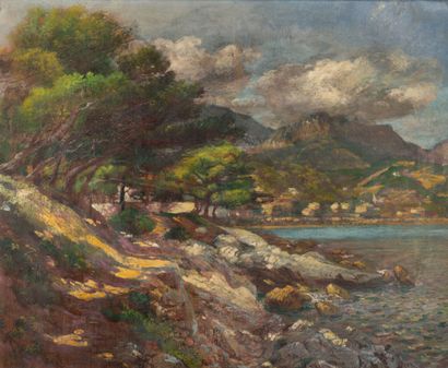 Laurent GSELL (1860-1944)
Paysage vers 1900.
Huile...