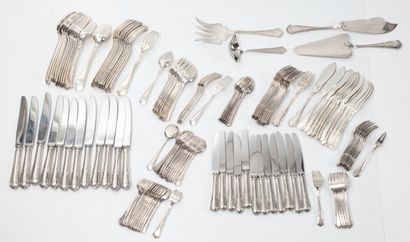 ERCUIS
Part of a silver-plated metal menagère,...