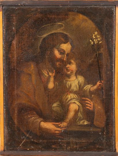 École du XVIIIème siècle
Saint Joseph et...