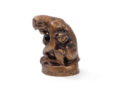 After E.M. SAMSON (19th-20th century)
Monkey...