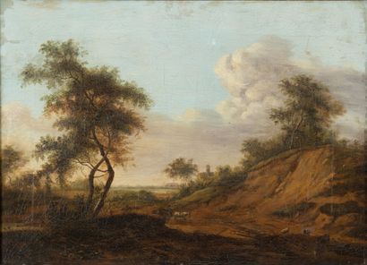 Ecole du XVIIIème siècle
Paysage animé d'une...