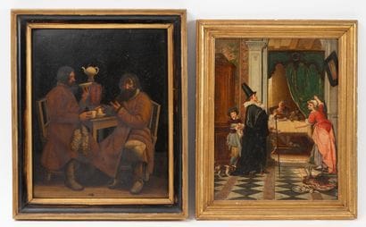 École du XIXème dans le goût du XVIIème siècle
Deux...