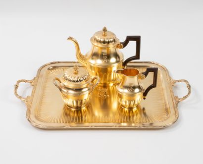 Self-serving tea service, figured 
