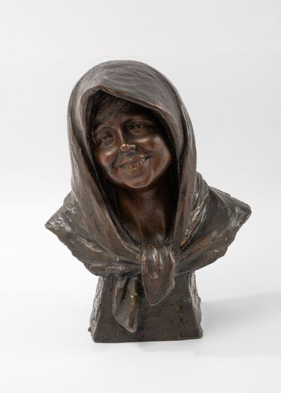 After Enric CLARASSO (1857-1941) 
Bust of...