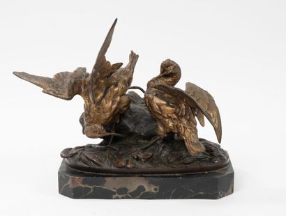 After Léon BUREAU (1866-1906)
Two herons...