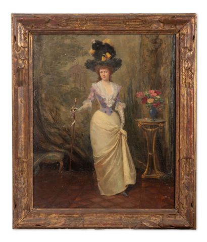 Georges CAIN (1856-1919)
Elégante à la canne...