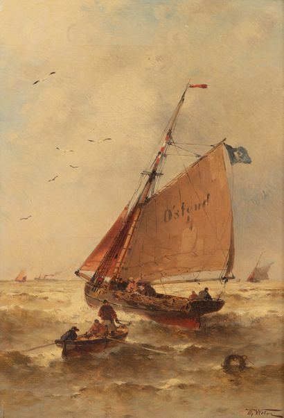 Théodore Alexander WEBER (1838-1907)
Barque...