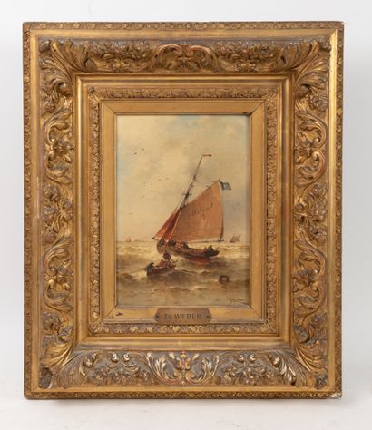 Théodore Alexander WEBER (1838-1907)
Barque...