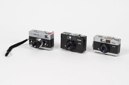 Set of THREE Rollei cameras, untested:
-...
