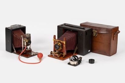 In a leather case, Eastman Kodak camera,...