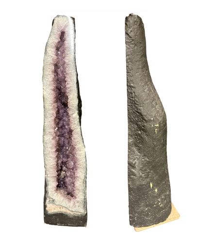 BRAZIL
Large stretched geode lined with amethyst...
