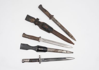 Three bayonets: 
- One by R.A. HERDER
Steel...