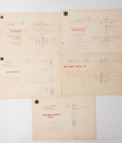 Jean NOËL (1929)
Five German aircraft including...