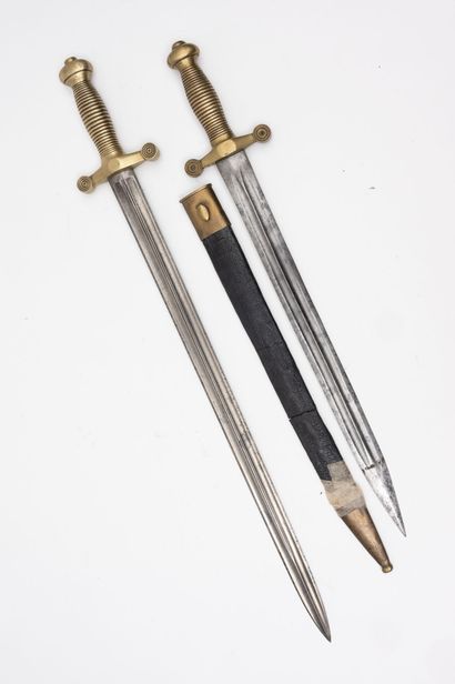 FRANCE
Two infantry regulation swords, model...