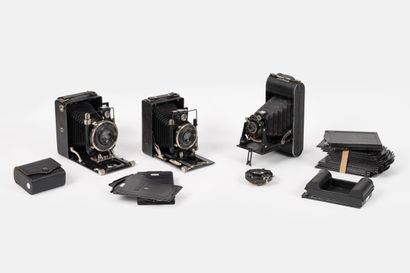 Set of THREE various Voigtländer bellows...