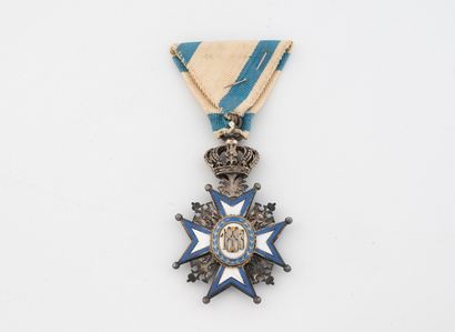 SERBIA. 
Knight's cross of the Royal Order...