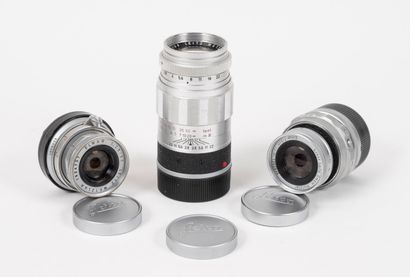 Ensemble d'objectifs Leitz Leica :
- objectif...