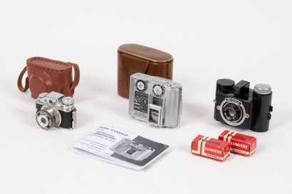 Set of THREE miniature cameras.
- Tessina...