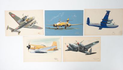 Jean NOËL (1926)
Five English aircraft including...